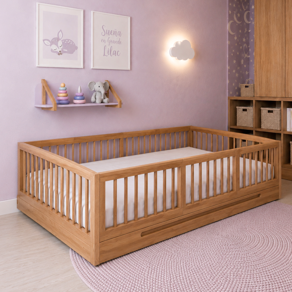 CAMA CORRAL COMPLETO BOLILLOS