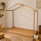 CAMA CASITA MONTESSORI CORRAL COMPLETO TABLILLA