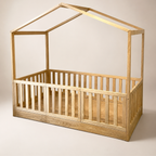 CAMA CASITA MONTESSORI CORRAL COMPLETO TABLILLA
